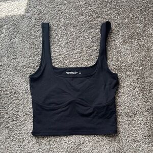 Abercrombie & Fitch Black Crop Top